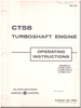 GE CT-58 Aircraft  Engine Operating Instruction Manual - SEI -103 - 1960